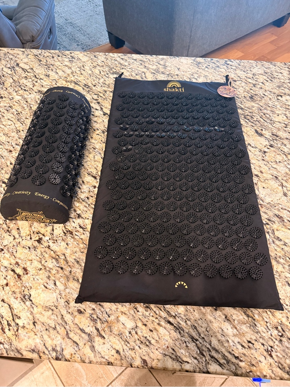 Acupressure mat and pillow